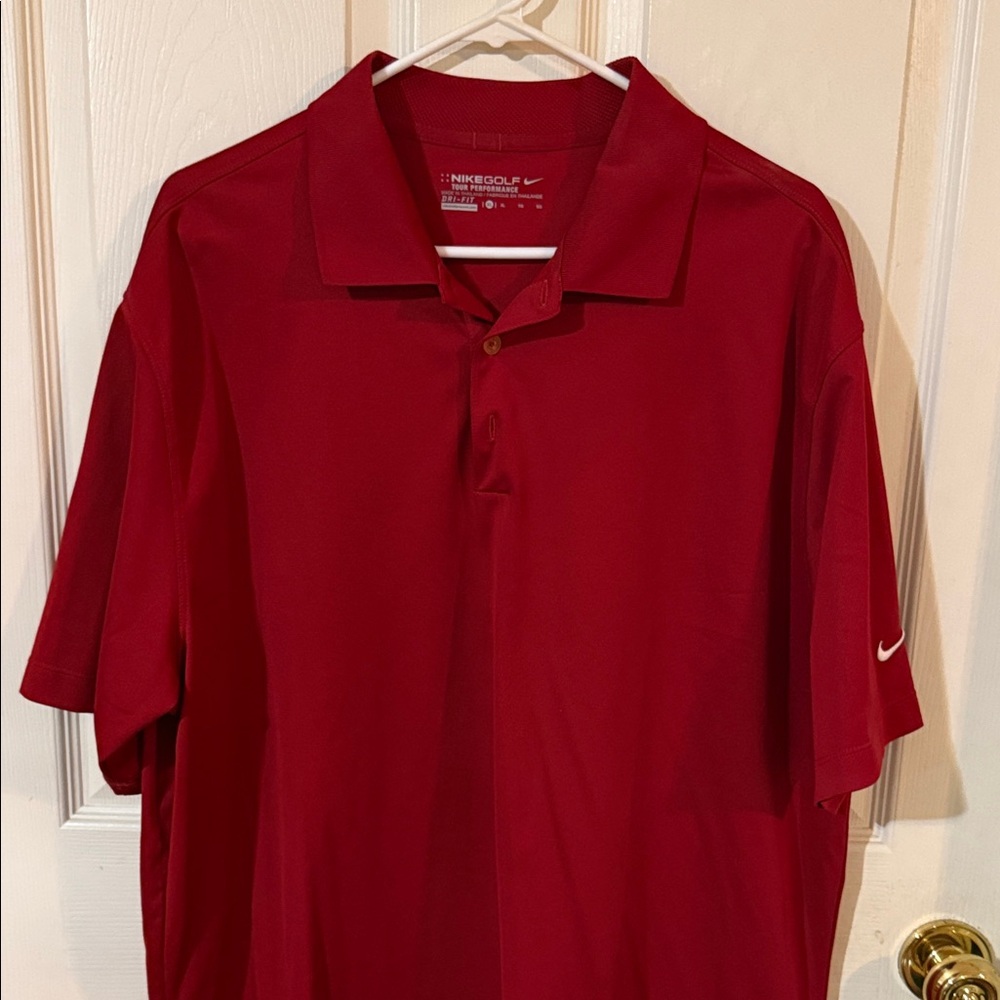 Nike Men's Bold Red Polo Shirt